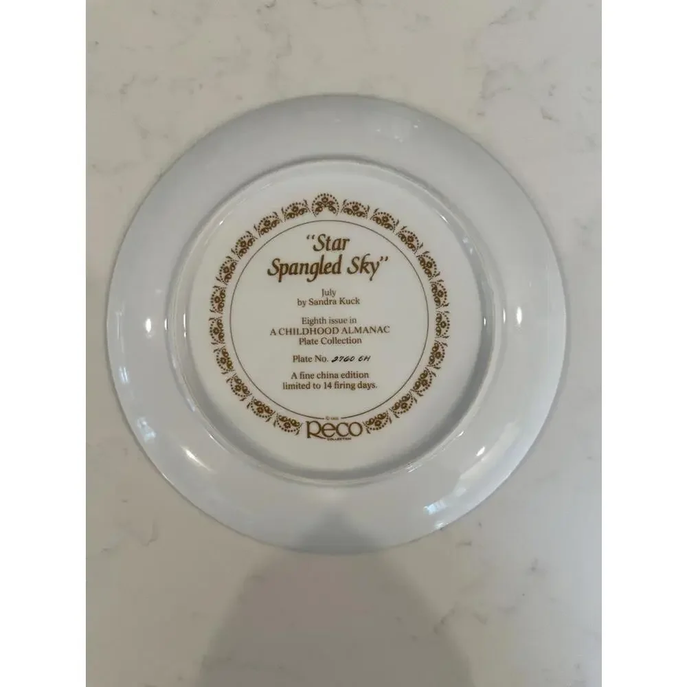 "Star Spangled Sky" by Sandra Kuck Collector's Plate - Picture 2 of 2